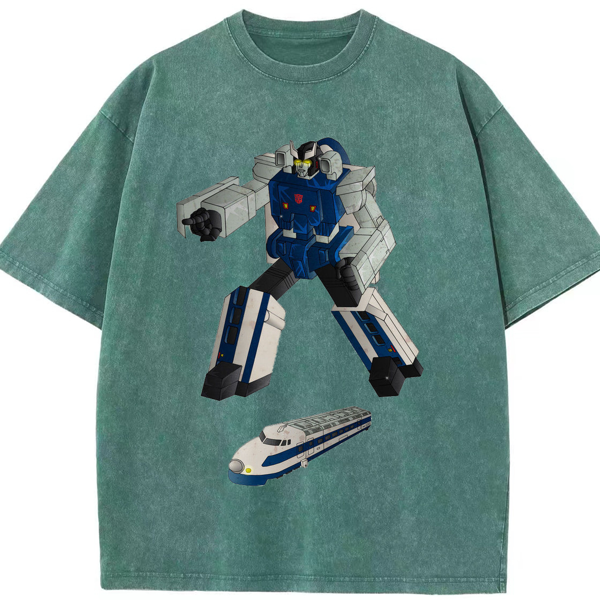 （画像用）  綿100% ヴィンテージ風 半袖Tシャツ（フロントプリント）